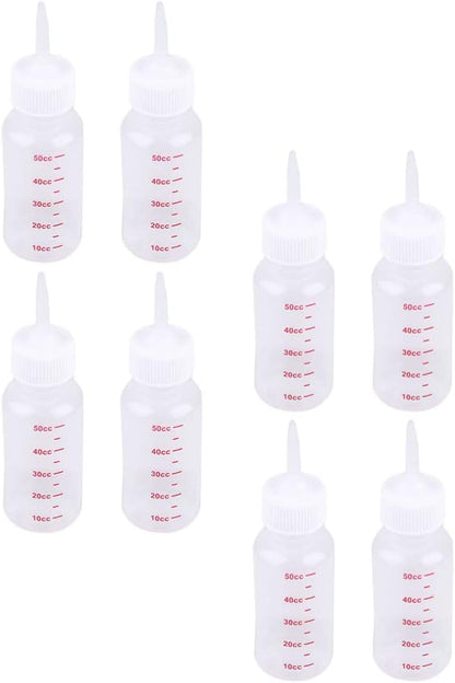 Pet Dog Feeding Bottle: 8Pcs Cat Puppy Small Pets Milk Feeders Medicine Feeding Containers Mini Small Animals Feeding Tools