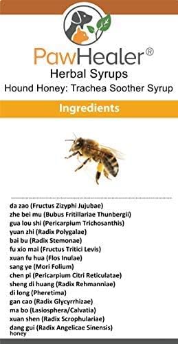 Trachea Soother Syrup 3PAK Hound Honey - Natural Herbal Remedy for Symptoms of Collapsed Trachea - Tastes Good - Easy to Administer (5 fl oz/ea) …