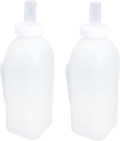 ibasenice 2pcs Durable Calf Milk Bottles with Handle Capacity Nursing Bottles for Kittens and Puppies Easy to Use Feeding Containers for Pet Care