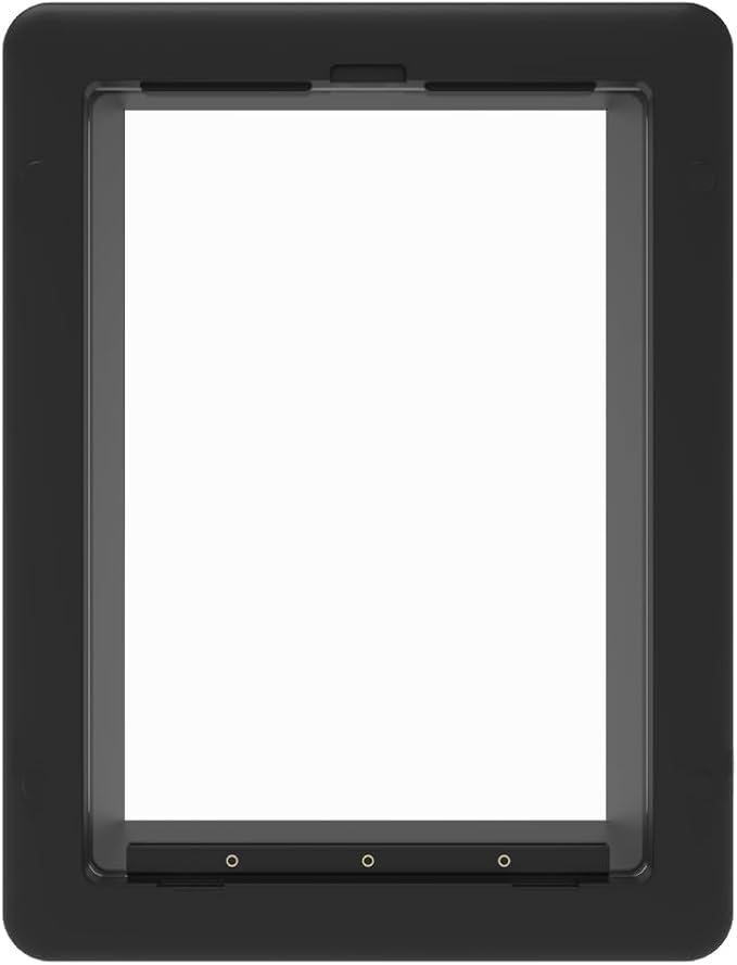 Hakuna Pets Essential Pet Door for Screens, Doors and Walls up to 2.8" Thick, for Dogs up to 20lbs, Small, Black