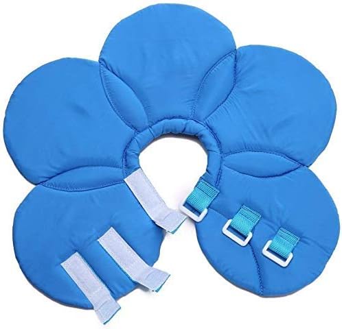 Dogs Cats Medical Grooming Pet E-Collar Recovery Remedy Protective Dog Lick Caught Soft Sponge Adjustable Postoperative Kit for Small and Medium Dog (Blue, L (neck's Girth 12.6" to 13.3"))