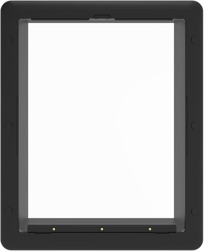 Hakuna Pets Essential Pet Door for Screens, Doors and Walls up to 2.17" Thick, for Dogs and Cats up to 42 lbs, Medium, Black