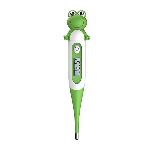 Digital Thermometer for Adults & Kids, Cartoon Design Oral Thermometer for Babies, Accurate Body Temperature Reading in 60 Seconds,with Fever Alert Sound Feature (1)