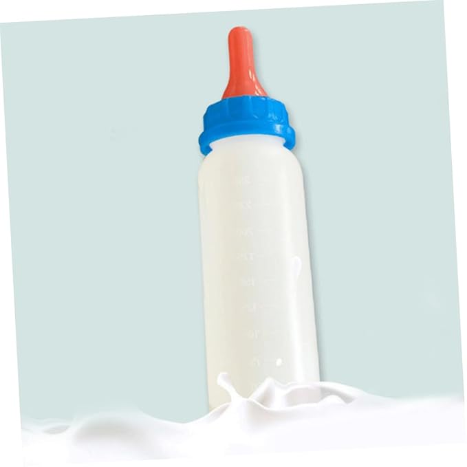UKCOCO 4PCS Calf Feeding Bottle Set for Small Animals Lamb and Goat Milk Feeder Nipple PET Nursing Station for Calves Sheep and Livestock