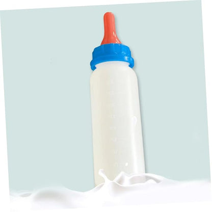 UKCOCO 4PCS Calf Feeding Bottle Set for Small Animals Lamb and Goat Milk Feeder Nipple PET Nursing Station for Calves Sheep and Livestock