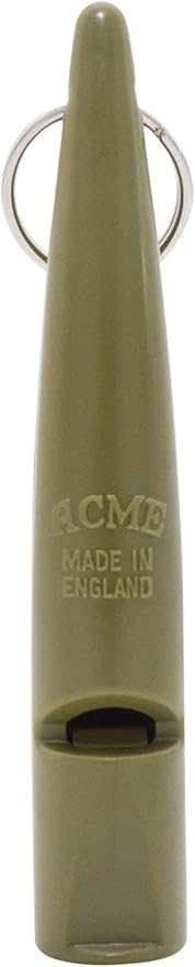 ACME 210.5 Professional Dog Training Whistle with Lanyard. BPA-Free Plastic. 90 dBA. Standardized 5700Hz Frequency for Smaller Dogs. Weatherproof. Made in The UK (Olive Drab)