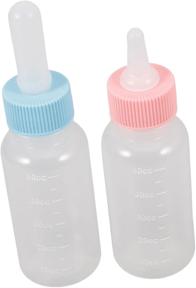 2pcs Puppy Bottle for Nursing Cat Bottle Tube Feeding Kit Goat Milk Feeder for Small Animals