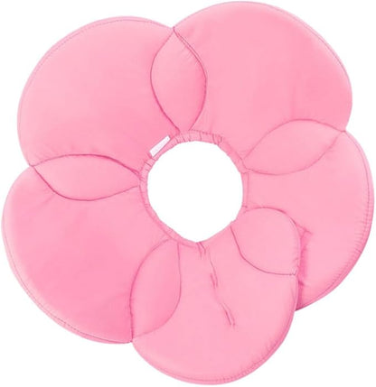 POPETPOP Adjustable Flower Dog Collar Soft Recovery Neck Cover for Medium Pets Lightweight Protective Cone Alternative to Prevent Scratching and Licking After Surgery