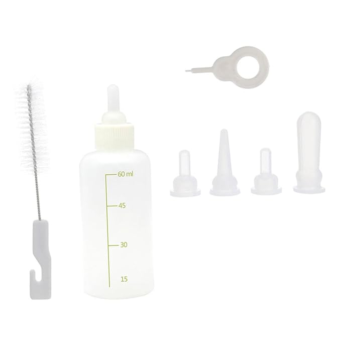 INOOMP 1set Reusable Cat and Puppy Milk Feeding Bottles Nursing Kit for Kittens and Puppies Safe Material for Convenient Feeding
