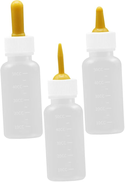 Mipcase 3pcs Pet Feeding Bottles Cat Dog Puppy Kitten Water Milk Feeding Bottle Kit