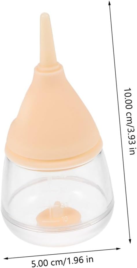 PET Nursing Bottle Kit Silicone Feeding Squeeze Milk Bottle for Kittens Puppies and Small Animals 100% Food-Grade Material Easy to Clean for Newborns