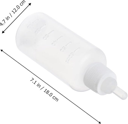 BESPORTBLE 2 Sets Pet Nursing Bottle for Dogs and Cats Milk Feeder with Scale Design Safe Portable Feeding Bottles for Newborn Kittens and Puppies