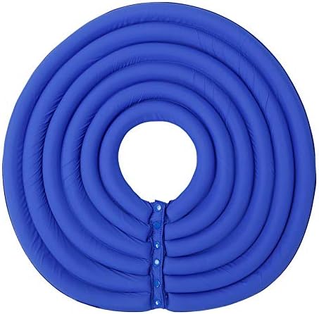 Dog Cone Collar, Inflatable Dog Neck Donut Collar Alternative After Surgery, Soft Protective Recovery Cone for Small Medium Large Dogs and Cats Puppies - Alternative Collar (Blue,XXL)