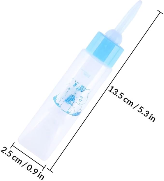 Toyvian 2pcs Small PET Nursing Bottles Hamster Milk Feeder for Puppies and Small Animals Easy to Clean Feeding Bottle Nipple