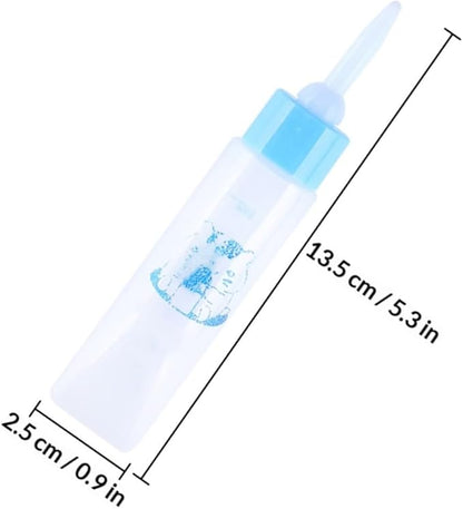 Toyvian 2pcs Small PET Nursing Bottles Hamster Milk Feeder for Puppies and Small Animals Easy to Clean Feeding Bottle Nipple