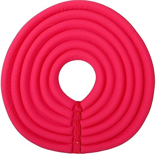 Dog Cone Collar, Inflatable Dog Neck Donut Collar Alternative After Surgery, Soft Protective Recovery Cone for Small Medium Large Dogs and Cats Puppies - Alternative Collar (Rose Red,XS)