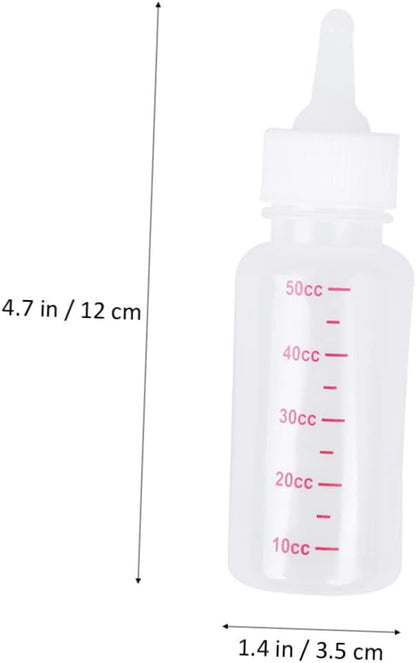 Toddmomy Pet Nursing Bottle Set for Dog Cat Kitten Formula Feeding Bottle Puppy Milk Feeder Replacement Nipple Cleaning Brush Included