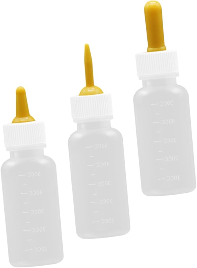 SUPVOX 3pcs Pet Milk Bottle Set Kitten Puppy Feeding Bottles Sturdy Break for Newborn Household Animals