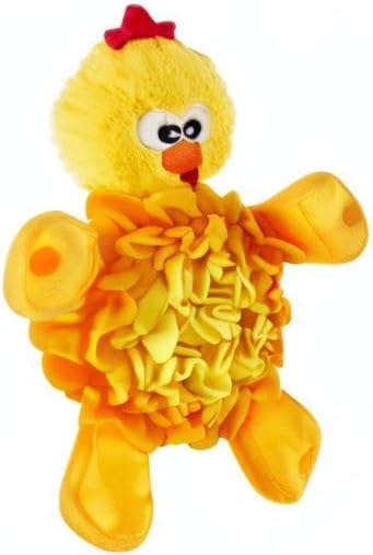 Outward Hound by Nina Ottosson Snuffle Palz Plush Snuffle Mat Dog Treat Puzzle, Non-Slip, Yellow, Chicken