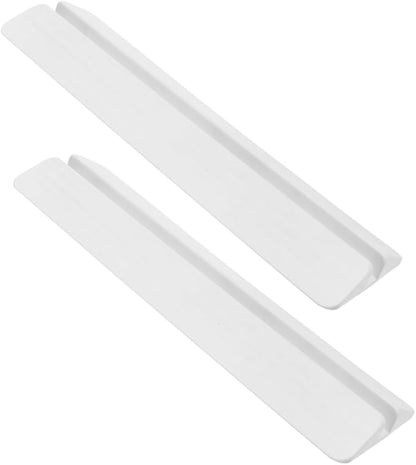 KOMBIUDA 2pcs Gate Support Feet for Height Transition - Floor Bridge for Doorway Ramp Easy Installation White Kick Accessory