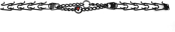HS HERM. SPRENGER GERMANY Black Stainless Steel Prong Dog Training Collar Ultra-Plus Pet Pinch Collar No-Pull Collar for Dogs Anti Pull Training Collar Made in Germany 3.2mm x 23in Medium