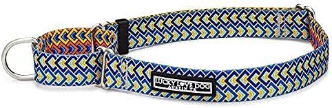 Lucky Love Dog Martingale Dog Collar - Adjustable, No-Slip, Durable, & Soft Webbing Collar for Male and Female Dogs Ideal for Training & Walking - Murphy, Large