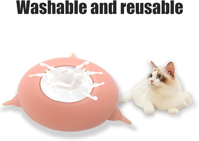 Puppy Feeder Milk Bowl, Silicone Bottle with 3 Nipples for Dogs Cats Puppies Kittens Nursing Station