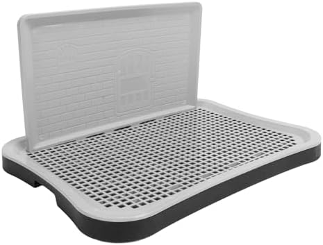 Dog Potty Tray with High Wall, 20.8x14.96 Indoor Pet Pee Pad Holder,Puppy Training Holder,Bathroom Dog Litter Box, Pet Toilet for Small and Medium Dogs,Housebreaking Supplies, Pet Products