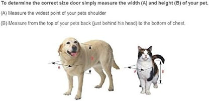 Ideal Pet Products Air Seal Pet Door with Telescoping Frame, Medium, 6-5/8" x 11-1/4" Flap Size