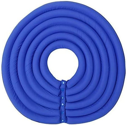 Dog Cone Collar, Inflatable Dog Neck Donut Collar Alternative After Surgery, Soft Protective Recovery Cone for Small Medium Large Dogs and Cats Puppies - Alternative Collar (Blue,S)