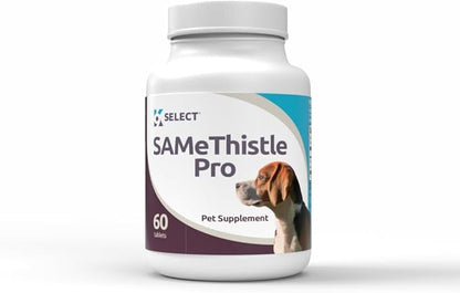 K9 Select SAMeThistle Pro –60 Tablets Liver Support for Dogs with SAM-e & Milk Thistle – Hepato Support for Dogs, Liver & Kidney Detox