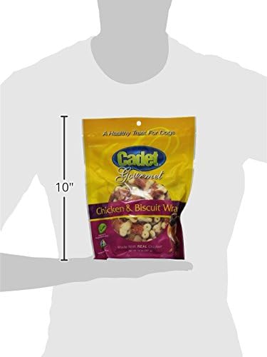 Cadet Gourmet Chicken Wrapped Biscuit Dog Treats,Training Treats for Small and Large Dogs,Inspected & Tested in USA,14 oz.,(Pack of 2)