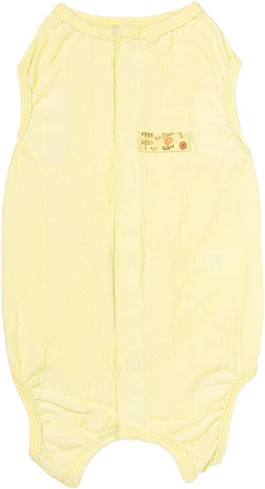 Recovery Suit for Dog After Surgery Cut Pet Recovery Shirt Dog Abdominal Wounds Bandages,Wound Protective Dog Onesize for surgery Female Dog Vest Prevent Licking,Substitute E-Collar（RSS08-Vyellow-XS+）