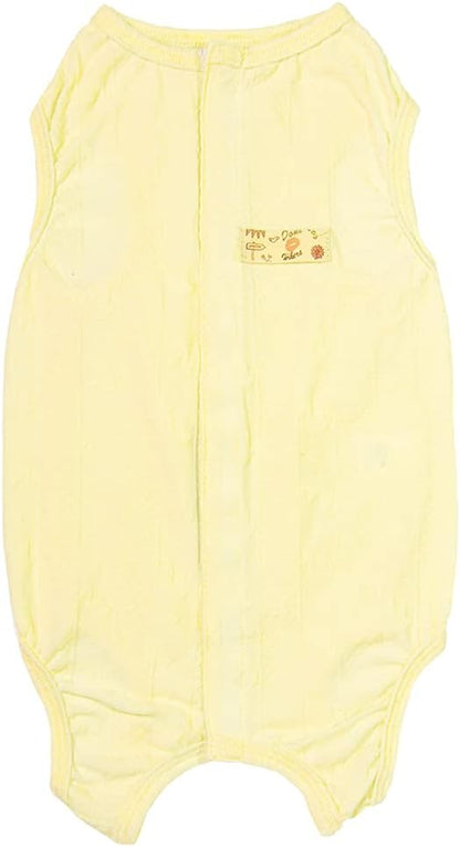 Recovery Suit for Dog After Surgery Cut Pet Recovery Shirt Dog Abdominal Wounds Bandages,Wound Protective Dog OneSize for Surgery Female Dog Vest Prevent Licking,Substitute E-Collar（RSS08-Vyellow-M）