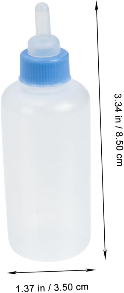ibasenice 3Pcs Pet Feeding Bottles for Kittens and Puppies Lightweight Cat Milk Bottles with Scale for Precise Feeding Durable and Easy to Pet Nursing Supplies