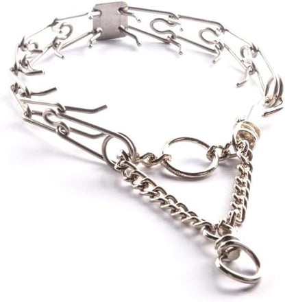 Clasp 1.5mm Stainless Steel Ultralite Dog Training Collar for Teacup Dogs | 7” Micro Prong Collar for Dogs Under 6lbs | No-Pull Collar | Dog/Puppy Training & Behavior Aid