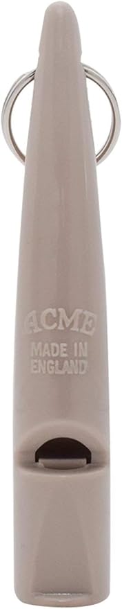 ACME 210.5 Professional Dog Training Whistle with Lanyard. BPA-Free Plastic. 90 dBA. Standardized 5700Hz Frequency for Smaller Dogs. Weatherproof. Made in The UK (Mink Grey)