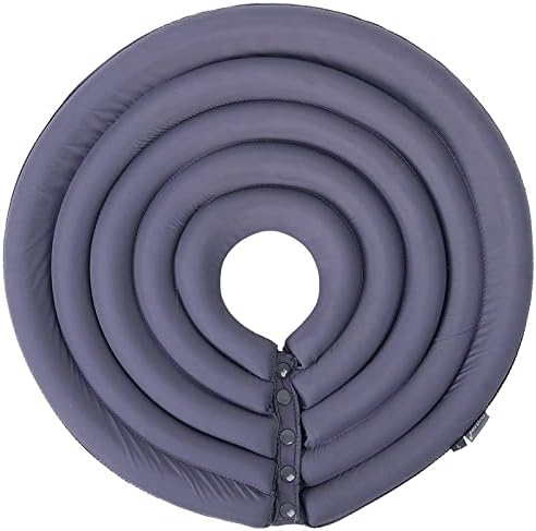 Dog Cone Collar, Inflatable Dog Neck Donut Collar Alternative After Surgery, Soft Protective Recovery Cone for Small Medium Large Dogs and Cats Puppies - Alternative Collar (Grey,XXL)