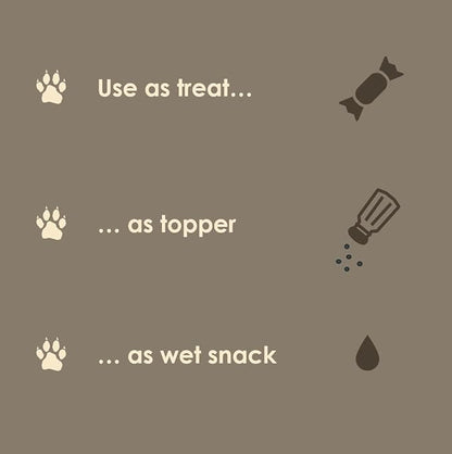 MVPChews | Freeze Dried Beef Liver Dog Treats | Single Ingredient Training Treats | High Protein, Grain Free, No Additives or Fillers | Premium Quality Food Topper | Made in USA - 3.5oz (Pack of 4)