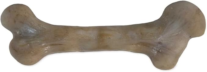Pet Qwerks Dinosaur BarkBone - Nylon Dog Bone for Aggressive Chewers - Bacon Flavor - 9.75"
