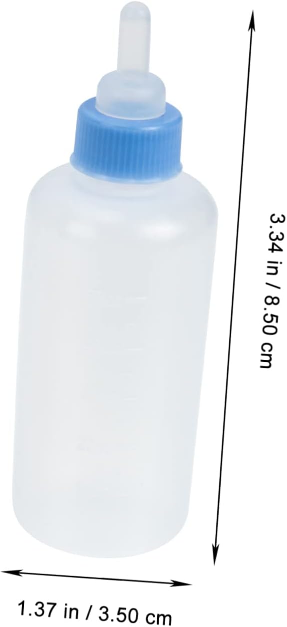 Totority 3pcs Pet Feeding Bottles Cat Milk Bottle Kitten Nipple Milk Feeder for Newborn Animals