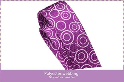 Martingale Collars for Dogs, No Pull Anti-Escape Pet Collar, Heavy Duty for Medium Dogs, Adjustable 14 Inch to 21 Inch, Light Purple - C.R.C