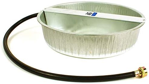 Little Giant PW13 13-Quart Capacity Rust Resistant Galvanized Steel Ever Full Pet Water Bowl Dish Attachable to Standard Hose (3 Pack)
