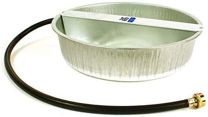 Little Giant PW13 13-Quart Capacity Rust Resistant Galvanized Steel Ever Full Pet Water Bowl Dish Attachable to Standard Hose (3 Pack)