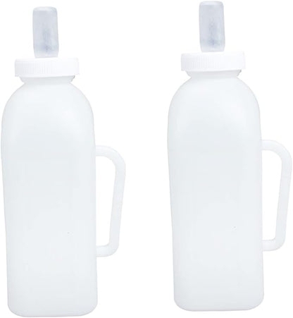 Levemolo 2pcs Durable Calf Feeding Milk Bottles Food-Grade Containers for Newborn Livestock Lightweight Portable Calf Nursing Bottle for Easy Outdoor Use