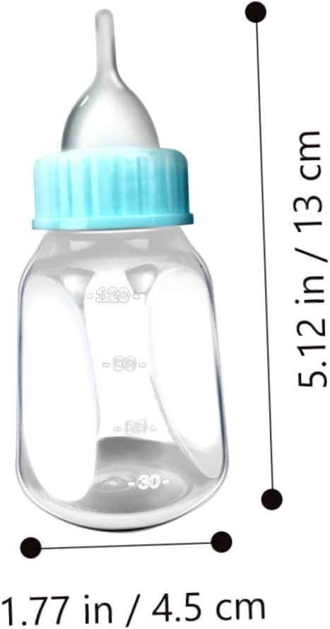 Totority 2Pcs Cat Feeder Bottles Kitten Nursing Milk Container with Clear Scale Soft Silicone for Puppies Rabbits Portable Lightweight Pet Feeding