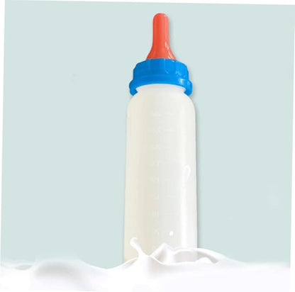 POPETPOP 4pcs Piglet Nursing Bottle Set Calf Feeding Bottle for Small Animals Lamb Goat Milk Feeder Easy-Grip Design Suitable for Artificial Feeding