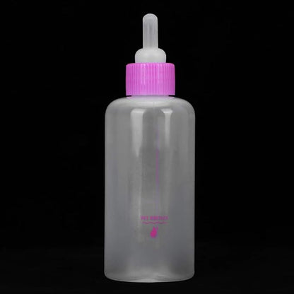 6PCS Set Pet Puppy Kitten Feeding Bottle, Small Dog Cat Milk Nursing Care Kit Liquid Feeding Supplies 60ml with Replacement Nipples