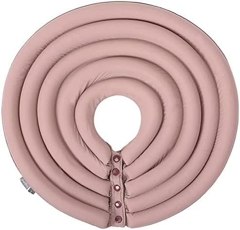 Dog Cone Collar, Inflatable Dog Neck Donut Collar Alternative After Surgery, Soft Protective Recovery Cone for Small Medium Large Dogs and Cats Puppies - Alternative Collar (Pink,M)