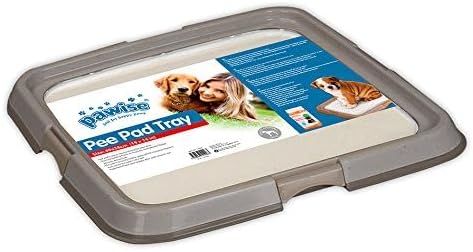 PAWISE Dog Training Pee Pad Holder Tray, Indoor Puppy Potty Pee Pad Floor Tray Dog Toilet, 24''X24', Large